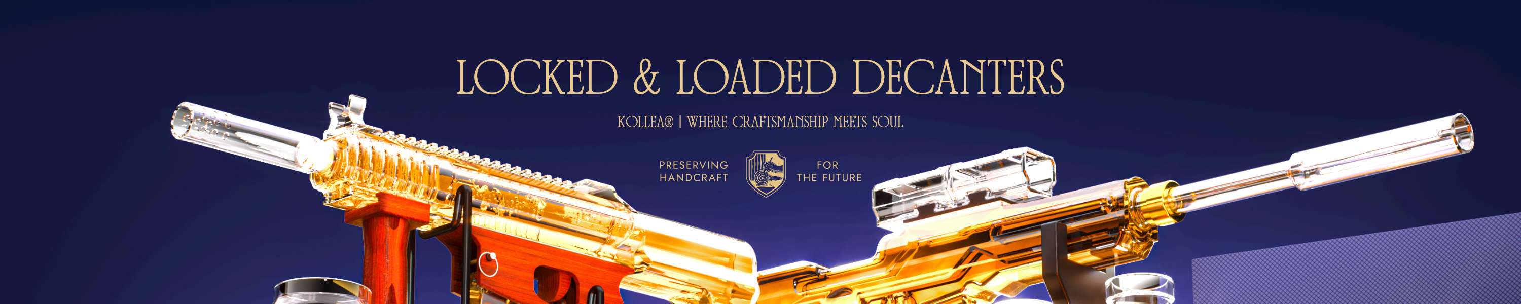 Kollea Gun Whiskey Best Gifts Idea, Unique Whiskey Decantaer Gifts for Men Him Dad-Kollea Whiskey Decanter