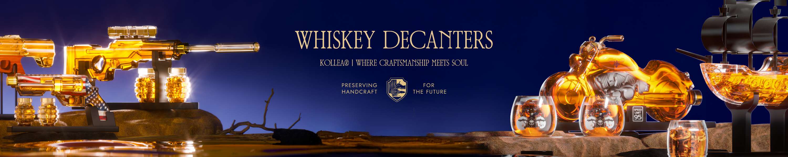 Best Gifts Idea, Unique Whiskey Decantaer Gifts for Men Him Dad-Kollea Whiskey Decanter