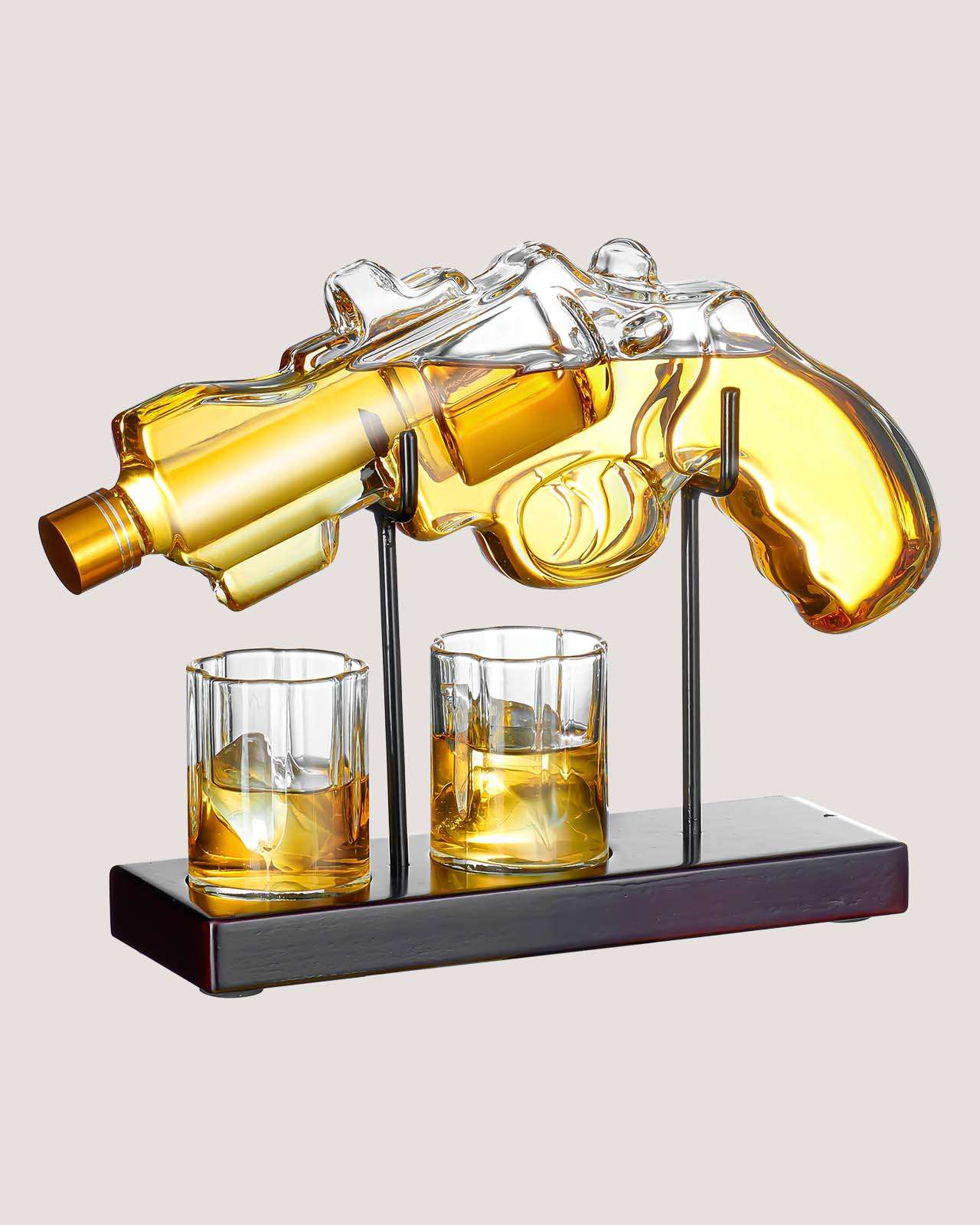 Kollea 9 Oz Gun Whiskey Decanter Set, Whiskey Gifts for Men