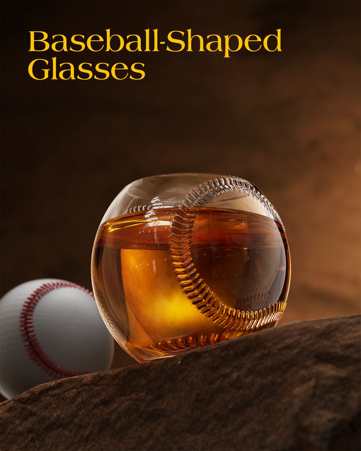 Kollea Baseball Bat 20 Oz Whiskey Decanter Set, Gift for Men, Coach, Boyfriend